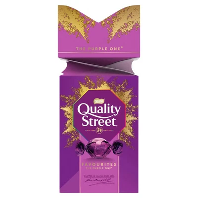 QUALITY STREET Cracker Cioccolato Stradale di Qualità Viola Uno 252g, Confezione Regalo Natale