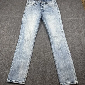 Ksubi Chitch Jeans 32x33 Blau Denim Distressed Stretch Knopfnaht - Bild 1 von 12