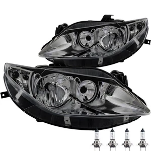Set Fanali per Seat Ibiza 4 6J Anno di Cost. 09-12 Nero Fanali Anteriori - Foto 1 di 7