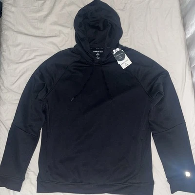 Sudadera con capucha polar Kenneth Cole Active Performance grande negra para hombre Foto 1 de 4