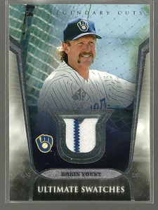 2004 SP Legendary Cuts Swatches Jersey Game Used Robin Yount HOF Brewers - Picture 1 of 2