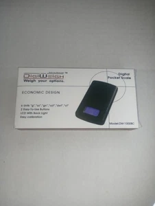 Brandneu DigiWeigh Digitale Taschenwaage DW-1000BC 1000g x 0,1g Kostenloser Versand  - Bild 1 von 4