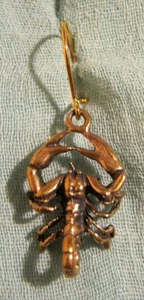 Orecchini pendenti, bronzo, segno zodiacale, orecchini singoli - Foto 1 di 8