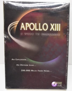CD-ROM de colección Apollo XIII A Week To Remember 1995 caja grande nueva caja sellada dañada - Imagen 1 de 8