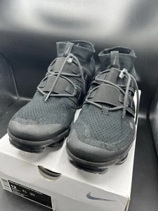 Nike Air Vapormax Flyknit Utility Triple Black Mens SZ 12 (AH6834-001) OG ALL - Picture 1 of 24