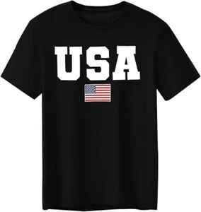 USA 4th of July Shirts, American Flag Short Sleeve Patriotic Independence Day Te - Picture 1 of 3