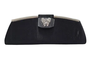 Neu Tova Beverly Hills Satin Schmetterling Clutch Tasche - Bild 1 von 9