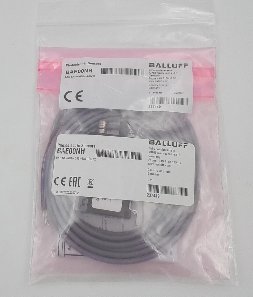 BALLUFF BAE00NH BAE SA-OH-038-UA-DV02 / # T R8B 3833 - Image 1 of 1