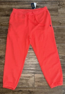 NEW Polo Ralph Lauren The Big Fit Fleece Sweatpants Classic RED Mens Size XL - Image 1 of 4