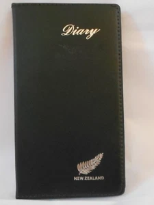 NEW ZEALAND Journal Diary Notebook 7 inch Black WITH WORLD INFORMATIONS - Picture 1 of 11