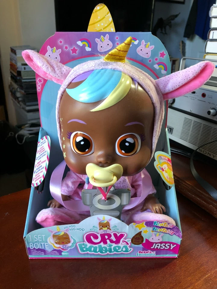 Cry Babies 79402705 Jassy Fantasy Baby Doll - Pink Unicorn