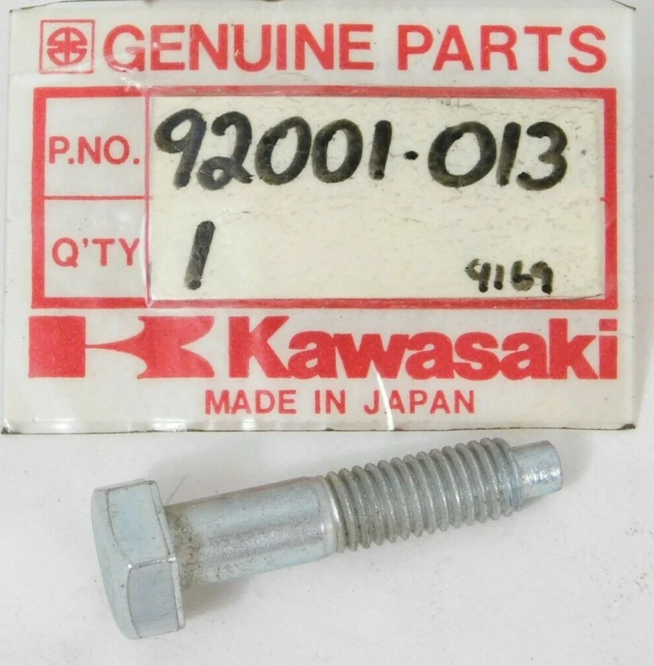 1 Nuevo de Lote Antiguo Genuino Kawasaki 1965-1966 Piñón Trasero Perno J1 J1TR OEM 92001-013 NUEVO Foto 1 de 3
