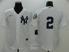 New York Yankees #2 Derek Sanderson Jeter White Baseball Jersey