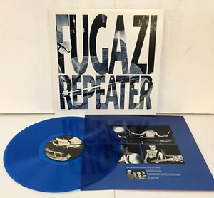 FUGAZI repeater Lp BLUE COLORED Vinyl Record with lyrics insert - Picture 1 of 2