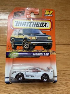 Matchbox Super Cars Ferrari F40 bianco VARIAZIONE 57 lotto - Foto 1 di 1