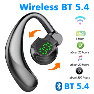 Wireless Bluetooth 5.4 Earpiece Headset Noise Cancelling Dual Microphone Trucker - Imagen 1 de 23