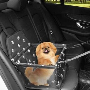 Pet Car Booster Seat Travel Carrier Cage, Oxford Breathable Folding Soft Washabl - Picture 1 of 7