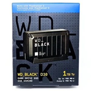 WD_Black D30 Game Drive SSD 1TB Brand NEW PlayStation 5 PS5 Western Digital - Picture 1 of 9