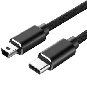 a Mini 5-Pin Cavo USB Tipo C A Mini USB Ricarica rapida Sincronizzazione dati - Zdjęcie 1 z 15