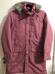 Vintage Pink Woolrich Woman Parka Jacket/Coat Women's Size Uk 14/16 42" Chest - Picture 1 of 10