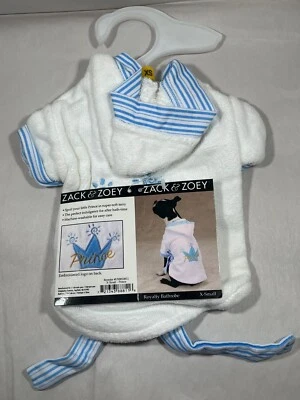 Roupão de banho para cachorros tão macio por Zack and Zoey Prince Royal Terry NOVO presente XS a XL - Imagem 1 de 4