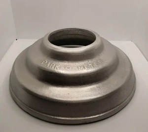 PARKING METER BASE COVER.CAST ALUMINUM. SLIPS 2 " PIPE. - Picture 1 of 2