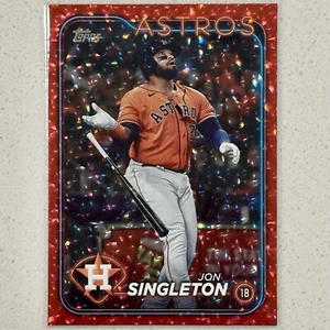 2024 Topps Update - Jon Singleton - #US323 Red Crackle Foil Parallel #d /199 SSP - Picture 1 of 1