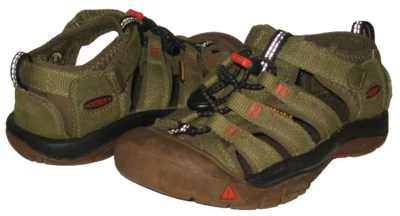 Sandálias EVA laváveis laranja oliva KEEN Newport H2 Martini 12 Little Boy's Aura - Imagem 1 de 4