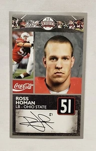 Ross Homan Ohio State University Senior Bowl Football Card, Coldwater Ohio - Picture 1 of 1