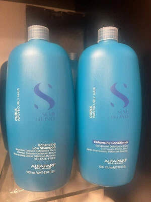 Alfaparf Milano SEMI DI LINO CURLS ENHANCING Shampoo & Conditioner Set - 1000 ML - Image 1 of 2