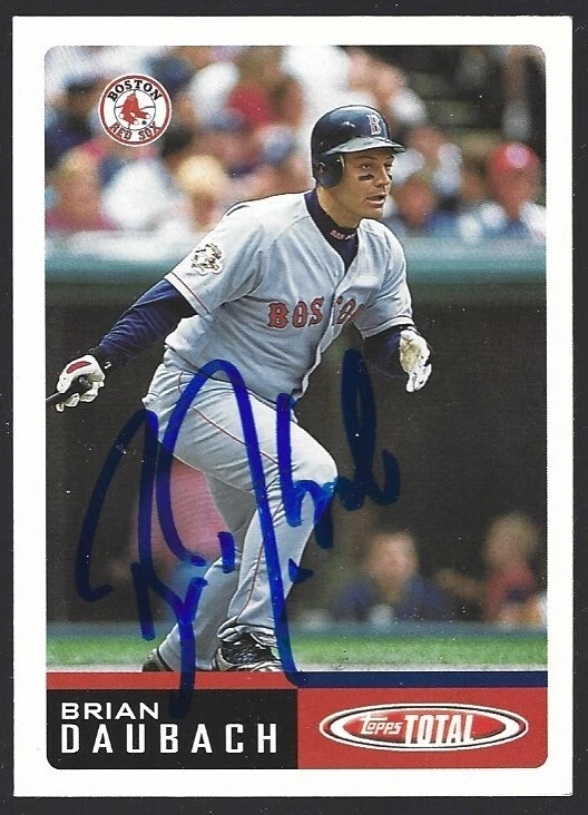 2002 Topps Total Baseball #282 Brian Daubach IP autograph signed card