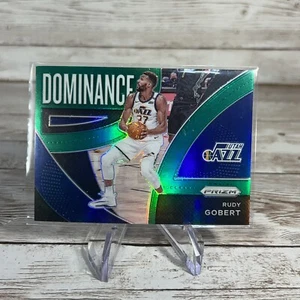 2021-22 Panini Prizm Basketball Dominance Prizms Green #23 Rudy Gobert Utah Jazz - Picture 1 of 2