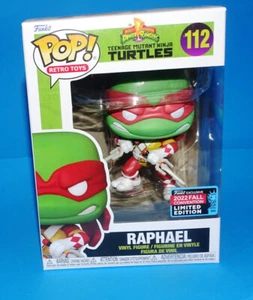 Funko Pop! Raphael #112 Tortugas Ninja Power Rangers 2022 Convención de otoño + Prot - Imagen 1 de 6