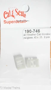 Ventana de cabina para todo clima Cal-Scale HO #746 sin vidrio/2 de plástico (escala HO) - Imagen 1 de 1