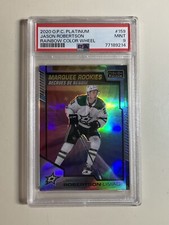 2020-21 O-Pee-Chee Platinum Jason Robertson Rookie Rainbow Color Wheel 159 PSA 9