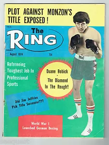 Ring Magazine August 1974 Boxing George Foreman, Ali, Duane Bobick - Picture 1 of 2