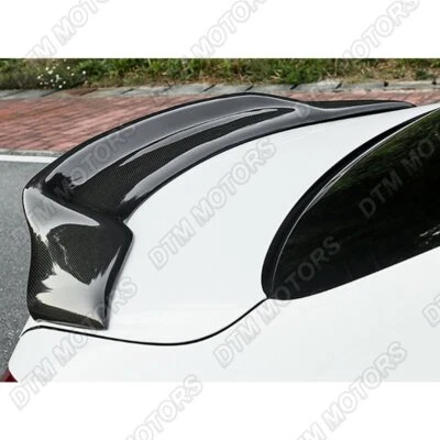 For 2008-2014 Mercedes C-Class W204 PSM Sty Real Carbon Fiber Rear Trunk Spoiler - Image 1 of 4