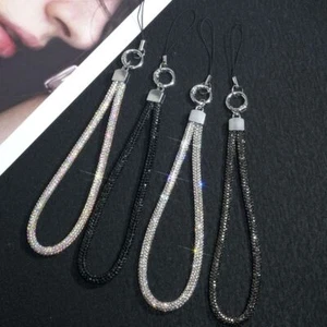 Bright Diamond Crystal Anti-lost Rope Glitter Wrist Straps Phone Accessories - Photo 1 sur 17