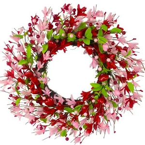 20 Inch Valentine's Day Wreath Valentines Day Wreaths for Front Door with Pin... - Picture 1 of 9