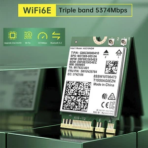 AX210 Module 5374Mbps High-Speed Wireless Gigabit Network Card Supports WIFI6 S2 - Afbeelding 1 van 15