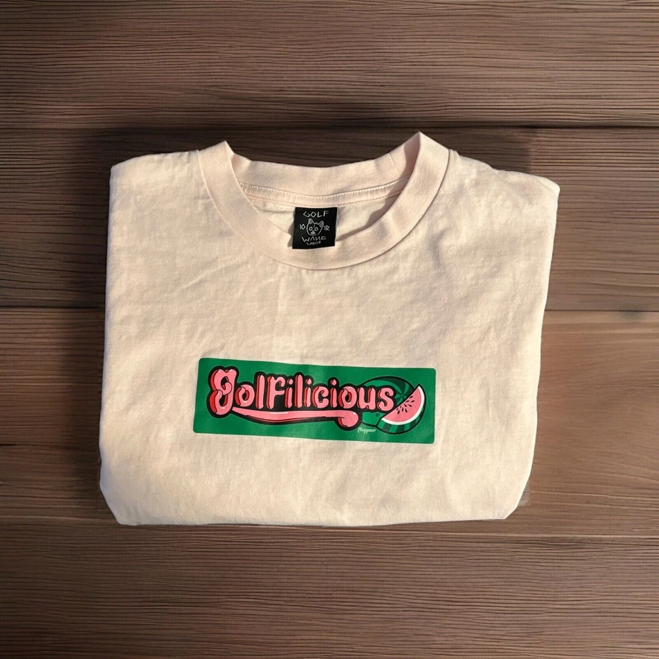 Golf Wang Golfilicious T-Shirt Hubba Bubba Pink 10 Year Anniversary Large - Image 1 of 1