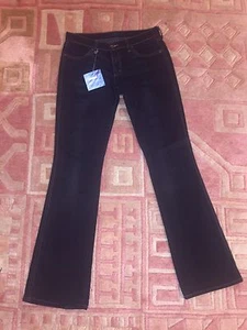 Pantalones de mezclilla Mavi 504 Minnie lavado oscuro calce ajustado elásticos 30/32 nuevos con etiquetas - Imagen 1 de 5