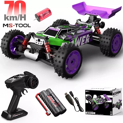 1:16 4WD RC Car Remote Control High Speed 70KM/H Brushless Monster Truck for Kid - Image 1 of 4
