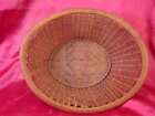 Antique Vintage Handwoven Handcrafted Oval Shaped Basket   very nice work