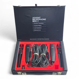 ADVENT MDC-1: SET OF 2 Microphones, Stands & Case VINTAGE Germany Beyerdynamic - Picture 1 of 19