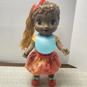 2019 Baby Alive braune Haare wachsen auf sprechende interaktive Puppe Spielzeug Hasbro rote Haare - Bild 1 von 6