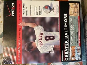 CAL RIPKEN JR Cover Orioles~ November 2001 Verizon Telephone White Pages - Picture 1 of 7