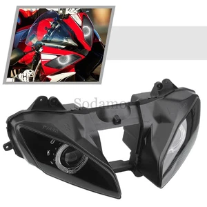 For Yamaha YZF R6 2008-15 Headlight Assembly Lamp White Angel Eye Projector HID - Picture 1 of 18