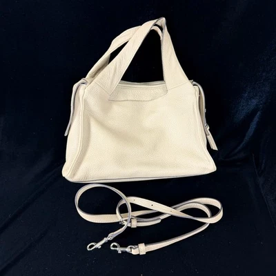 Vince Camuto Bolso de Mano de Cuero con Asa Superior Cartera Invierno Blanco Xtra Bandolera Correa Foto 1 de 4