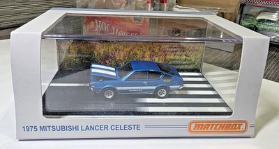 MATCHBOX  /  RLC   EXCLUSIVE   1975  MITSUBISHI   " LANCER CELESTE  "   IN BLUE - Image 1 of 4